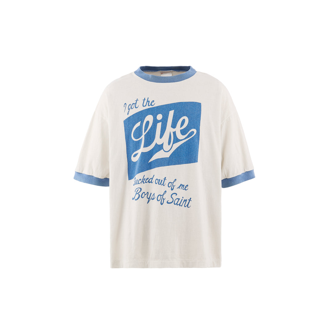 SAINT MICHAEL - SS T-SHIRT/RINGER TEE
