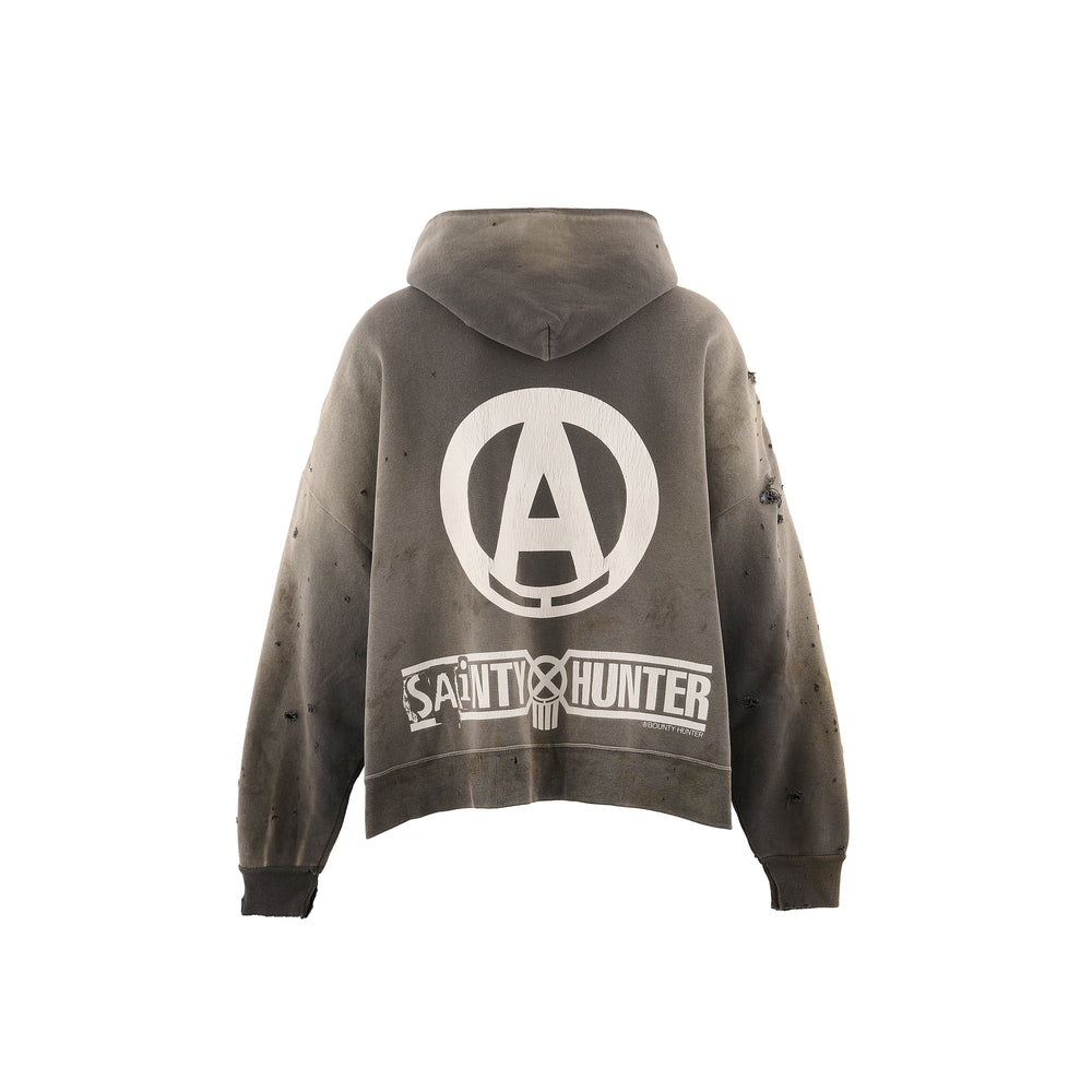 SAINT MICHAEL - BH_ZIP UP HOODIE/SNT HUNTER