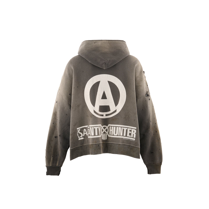 SAINT MICHAEL - BH_ZIP UP HOODIE/SNT HUNTER