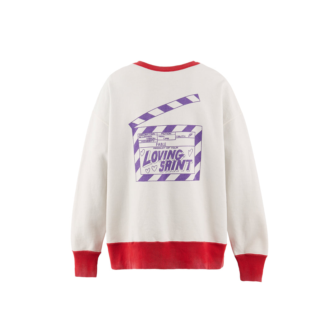 SAINT MICHAEL - CREW NECK SWEAT/I LOVE SAINT