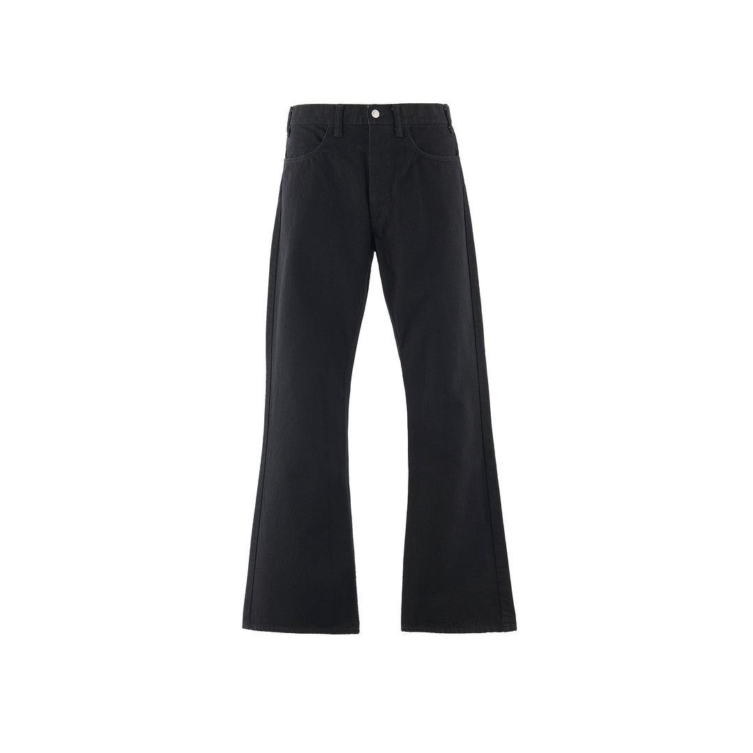 BLK FLARE DENIM PANTS/FLARE