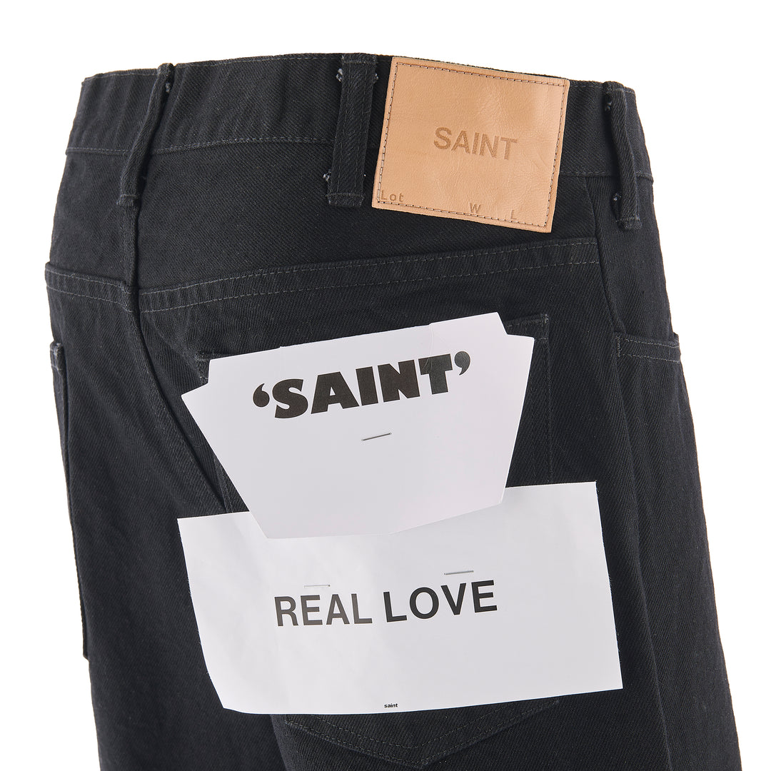 BLK FLARE DENIM PANTS/FLARE