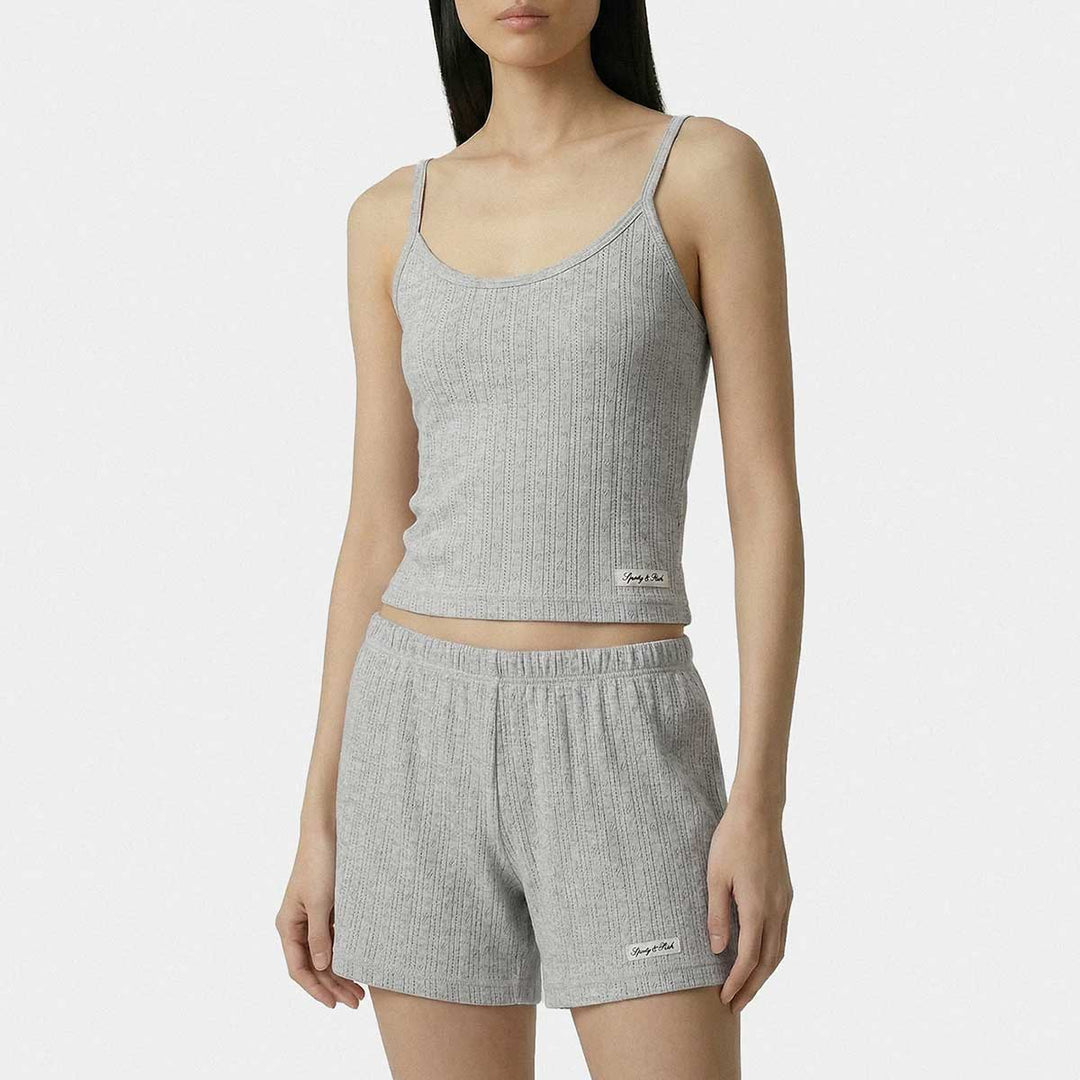 Signature Logo Pointelle Tank