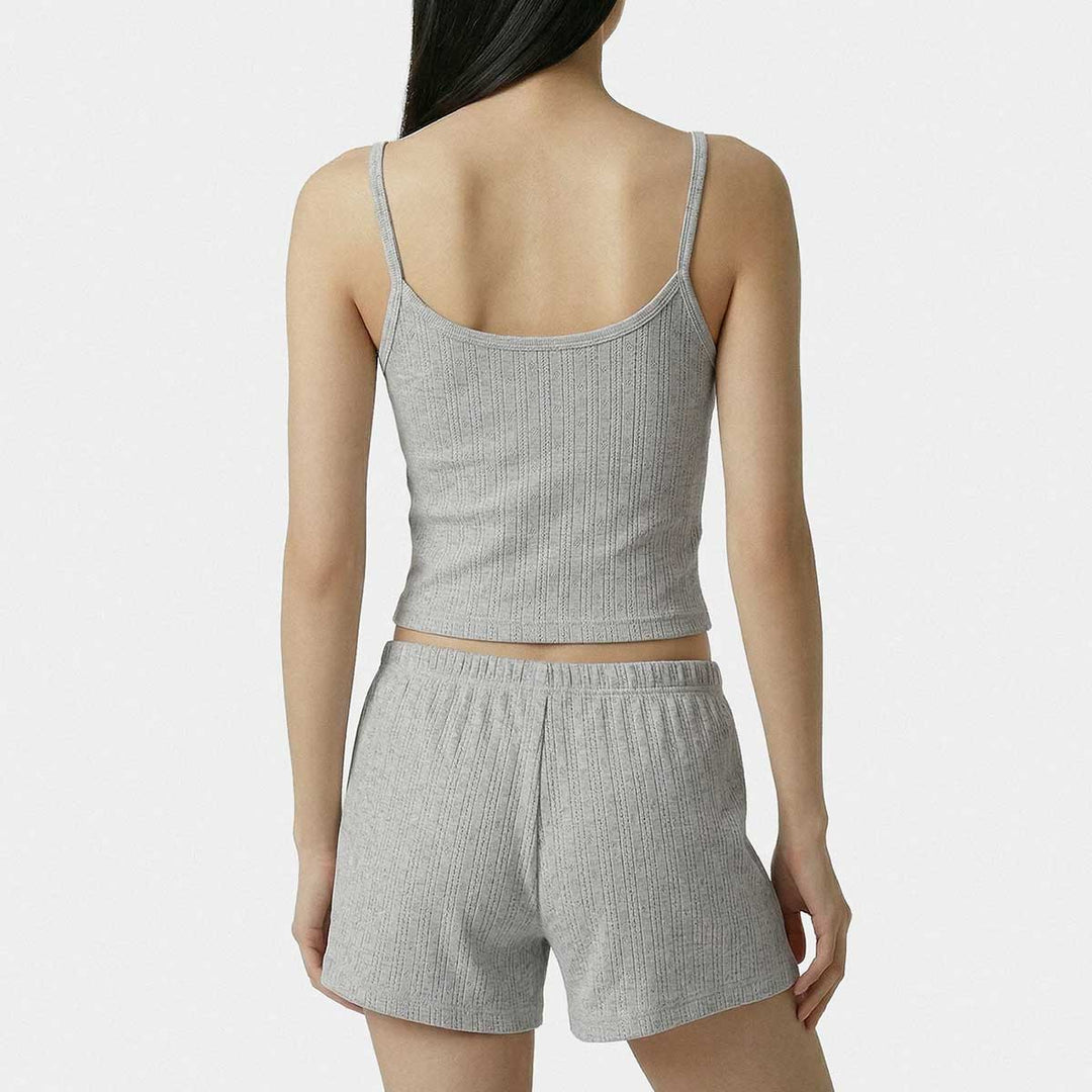 Signature Logo Pointelle Tank
