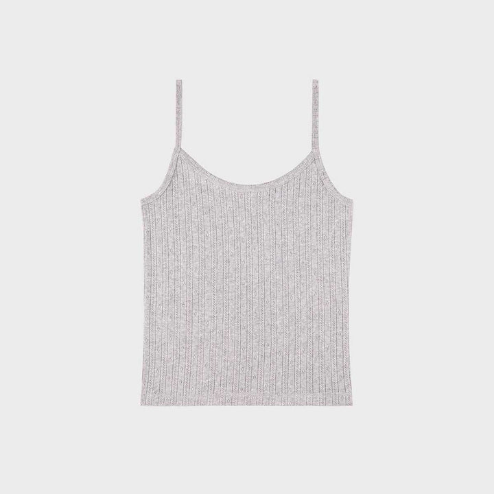 Signature Logo Pointelle Tank