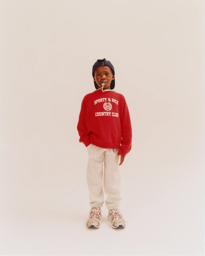 Varsity Crest Kids Crewneck