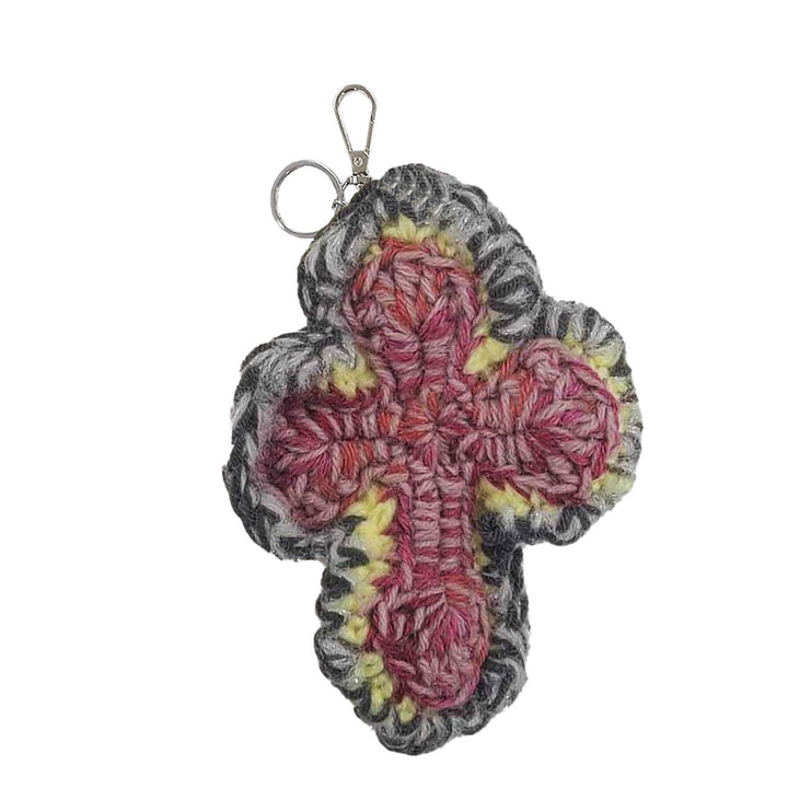 3D Cross Handmade Knit Key Holder【T type】 | Why are you here?