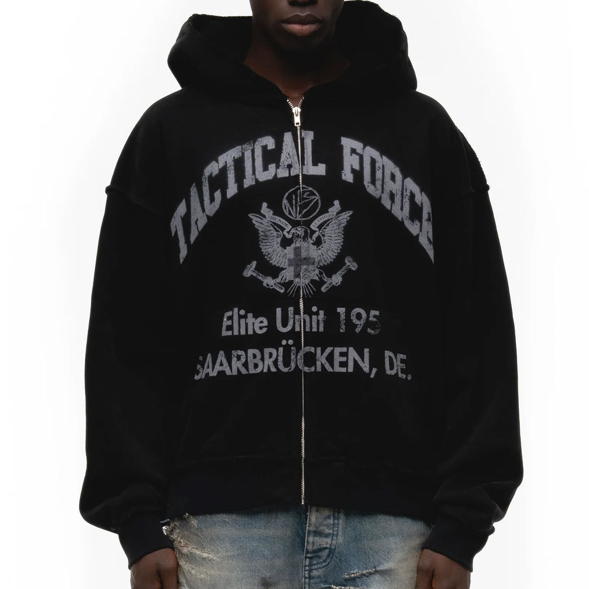 【NO/FAITH STUDIOS】タクティカルフォース ジッパー ブラック TACTICAL FORCE ZIPPER | Why are you here?