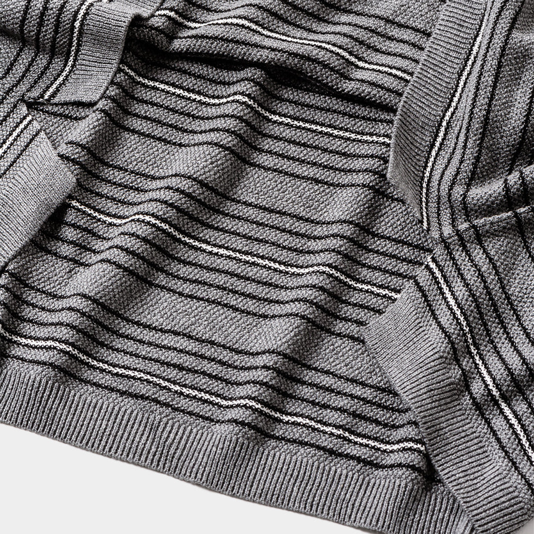 TIGHTBOOTH - BOARDER KNIT POLO SHIRT