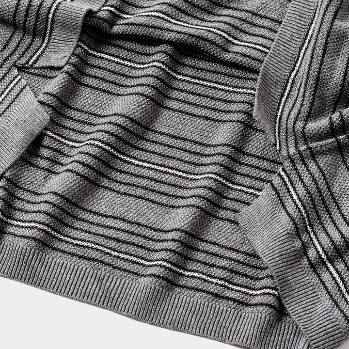 TIGHTBOOTH - BOARDER KNIT POLO SHIRT