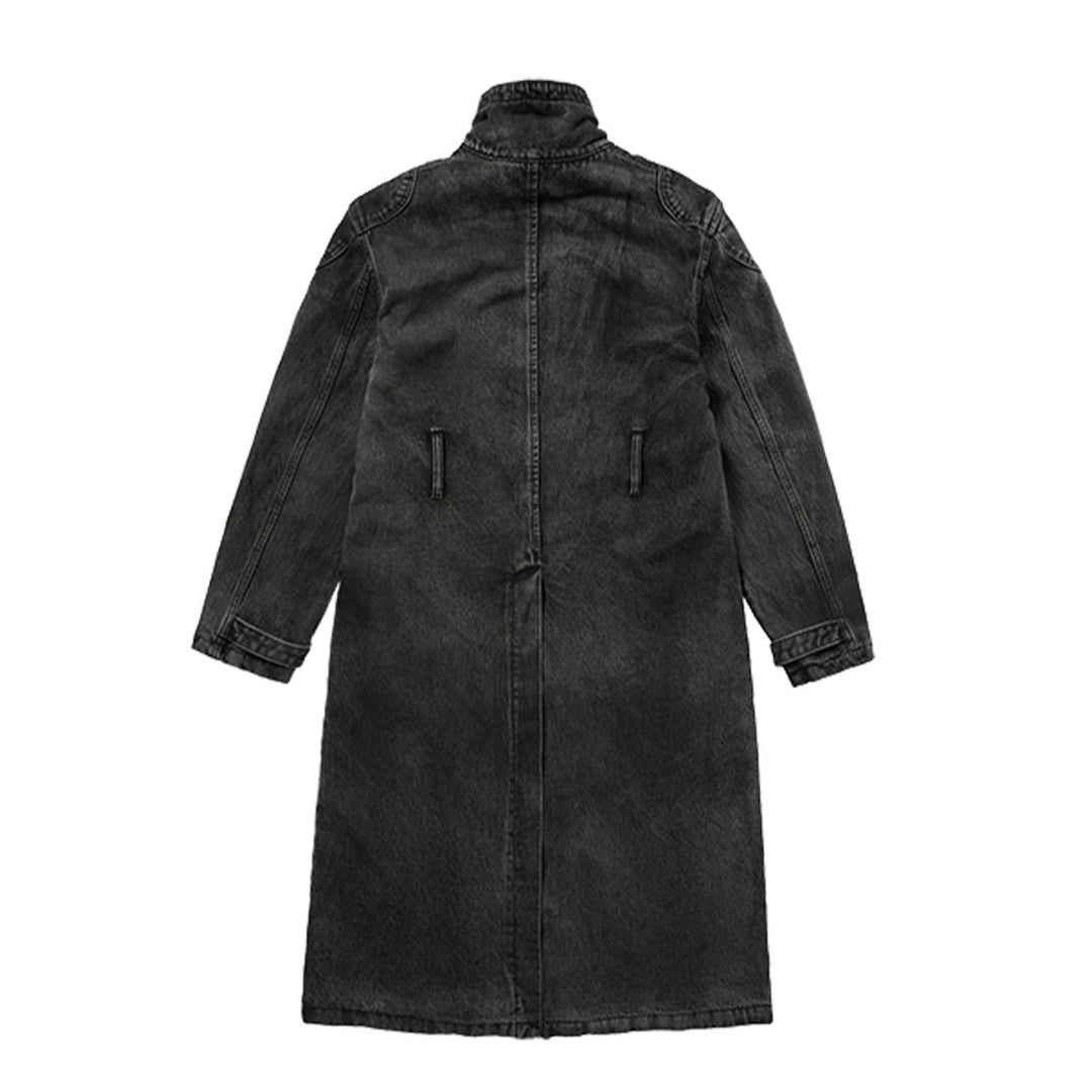 Bio Soldier Denim Trench Coat