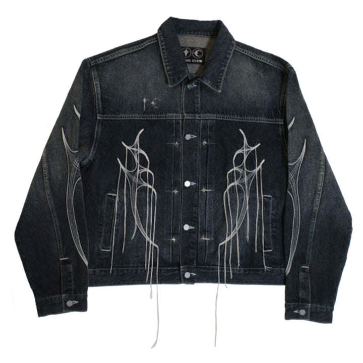 THUG CLUB - Tribal Tree Denim Jacket