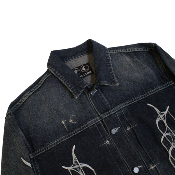 THUG CLUB - Tribal Tree Denim Jacket