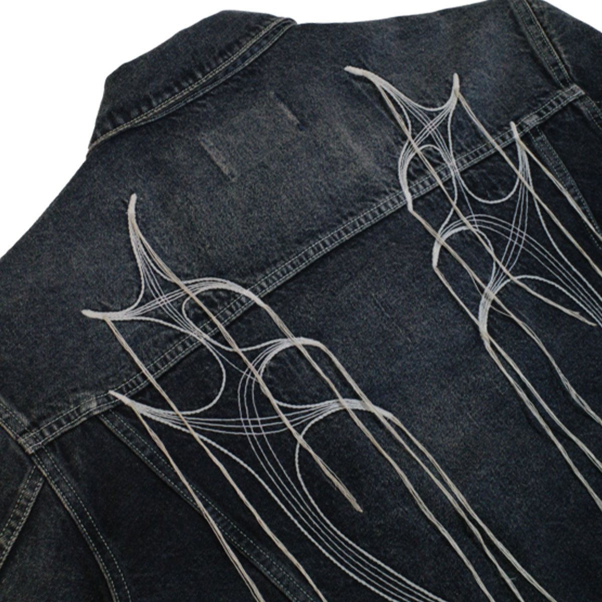 Tribal Tree Denim Jacket | Why are you here?