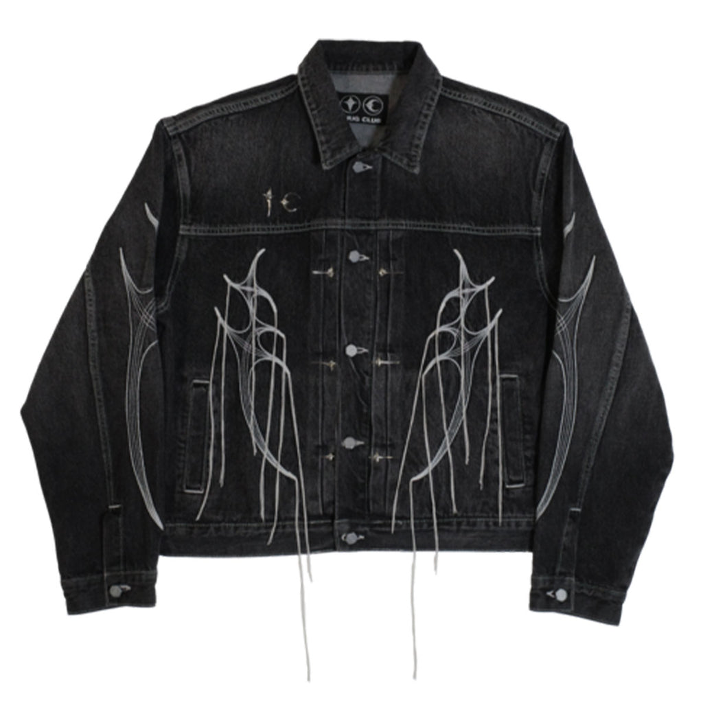 Tribal Tree Denim Jacket – Why are you here?