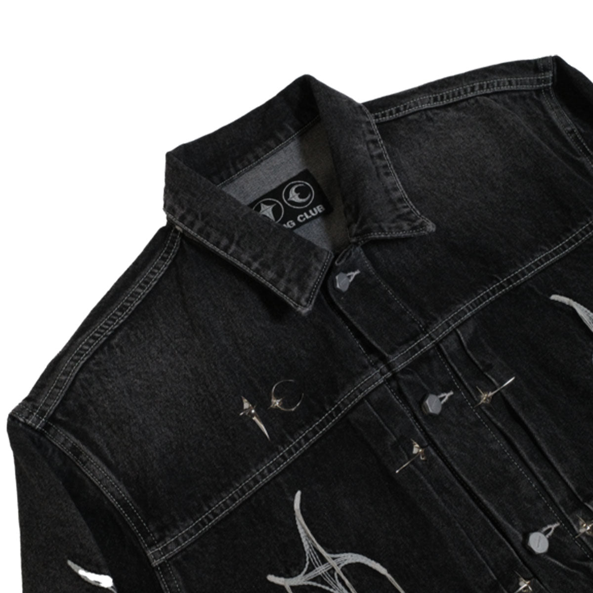 Tribal Tree Denim Jacket | Why are you here?