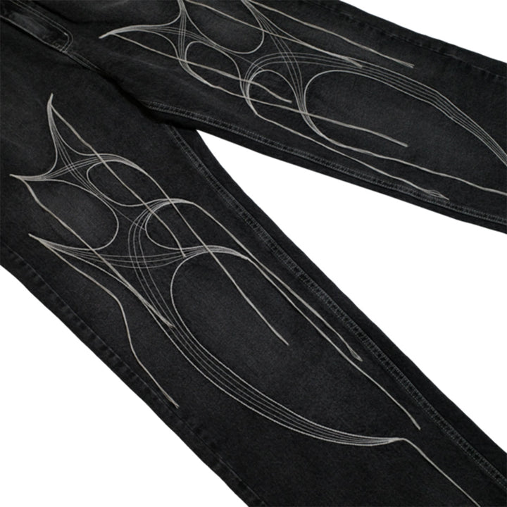 THUG CLUB - Tribal Tree Denim Pants