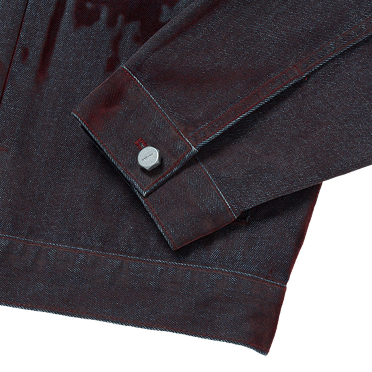 Blood Lazered Denim Jacket | Why are you here?