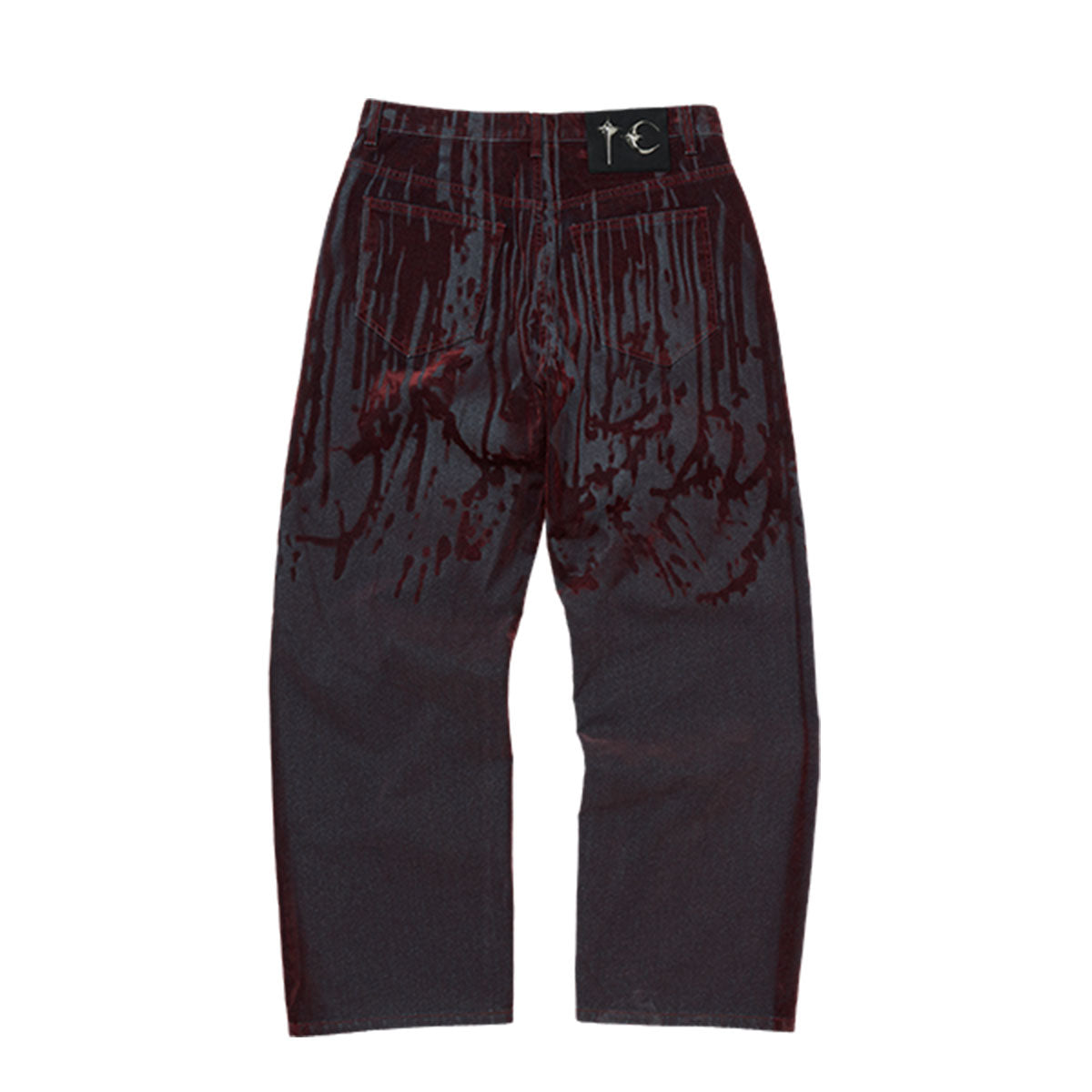 Blood Lazered Denim Pants | Why are you here?
