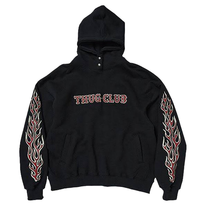 THUG CLUB - Leather Flame Hoodie