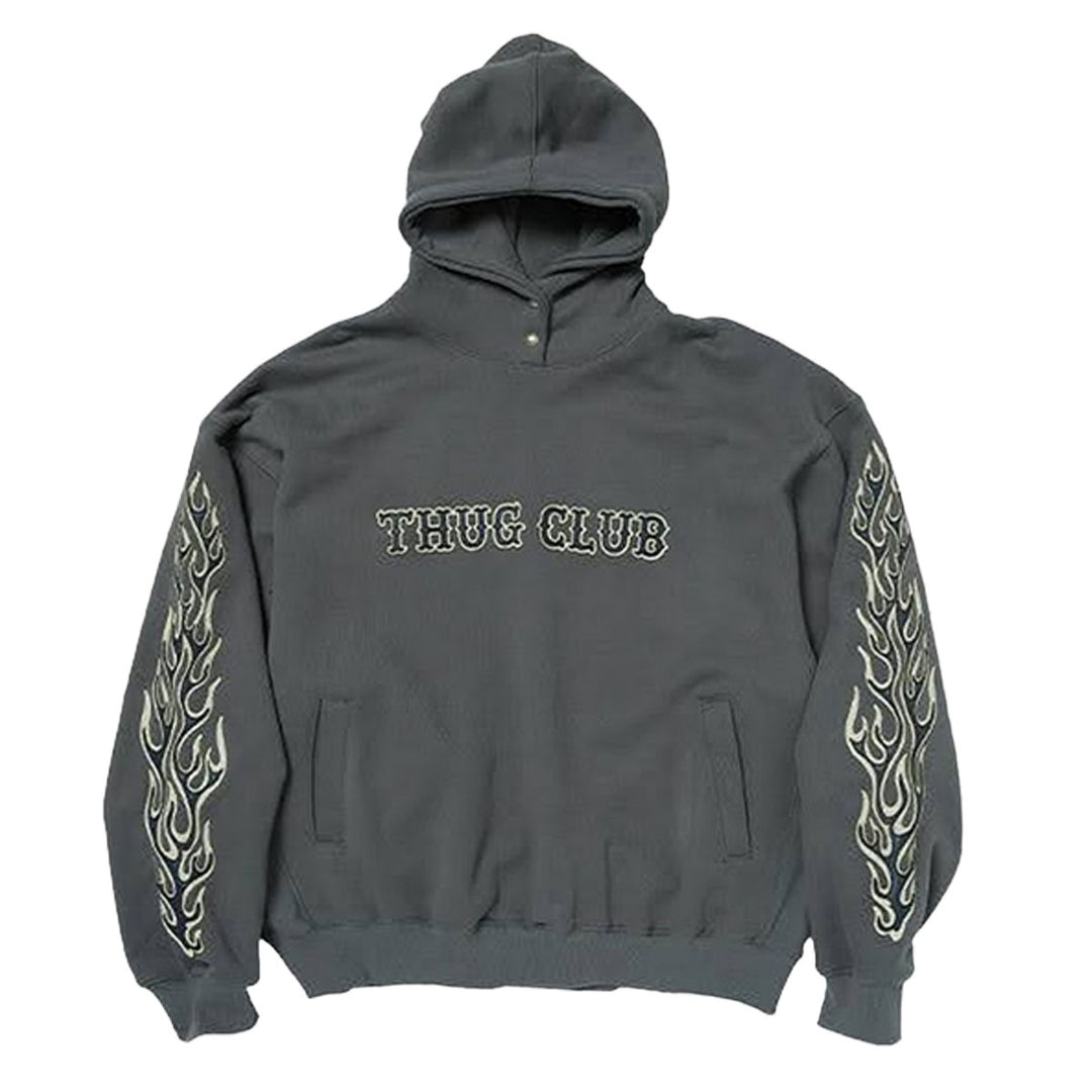 THUG CLUB - Leather Flame Hoodie
