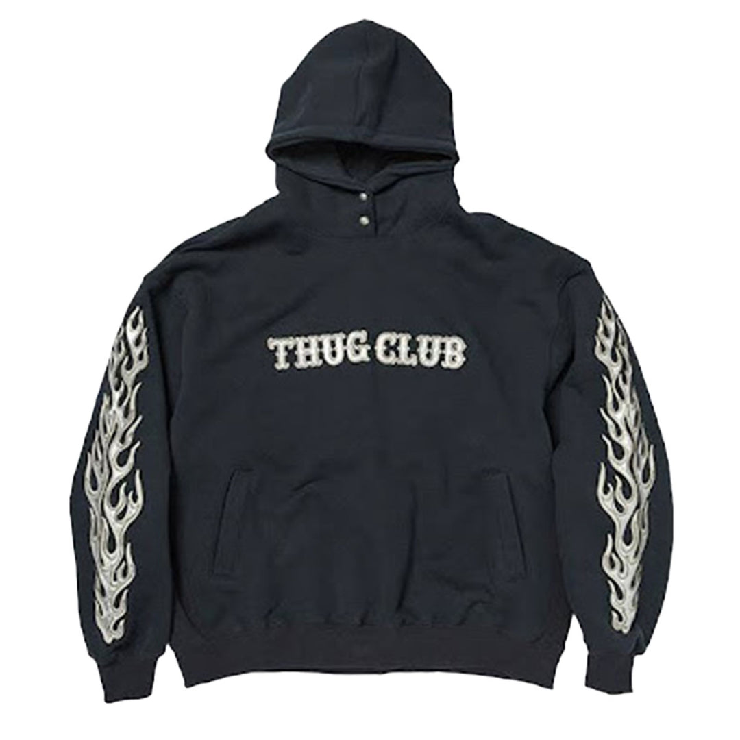 THUG CLUB - Leather Flame Hoodie