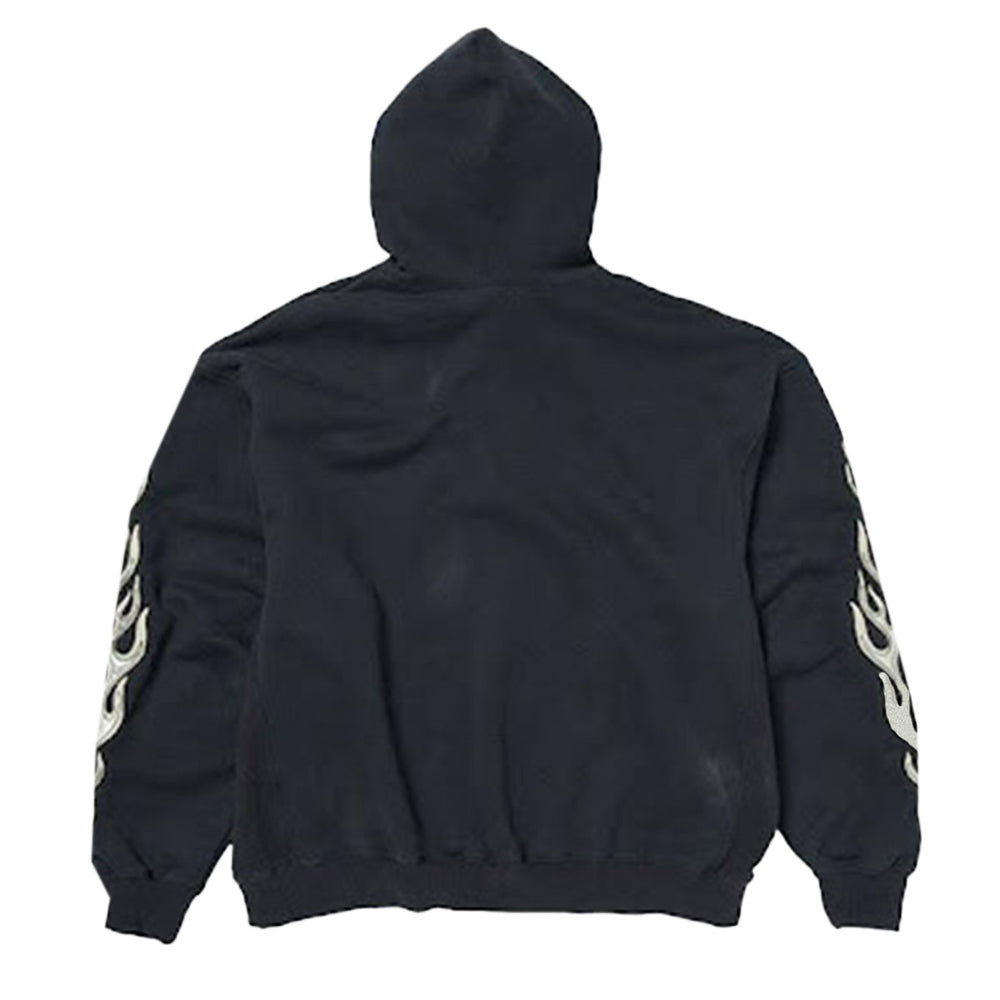 THUG CLUB - Leather Flame Hoodie
