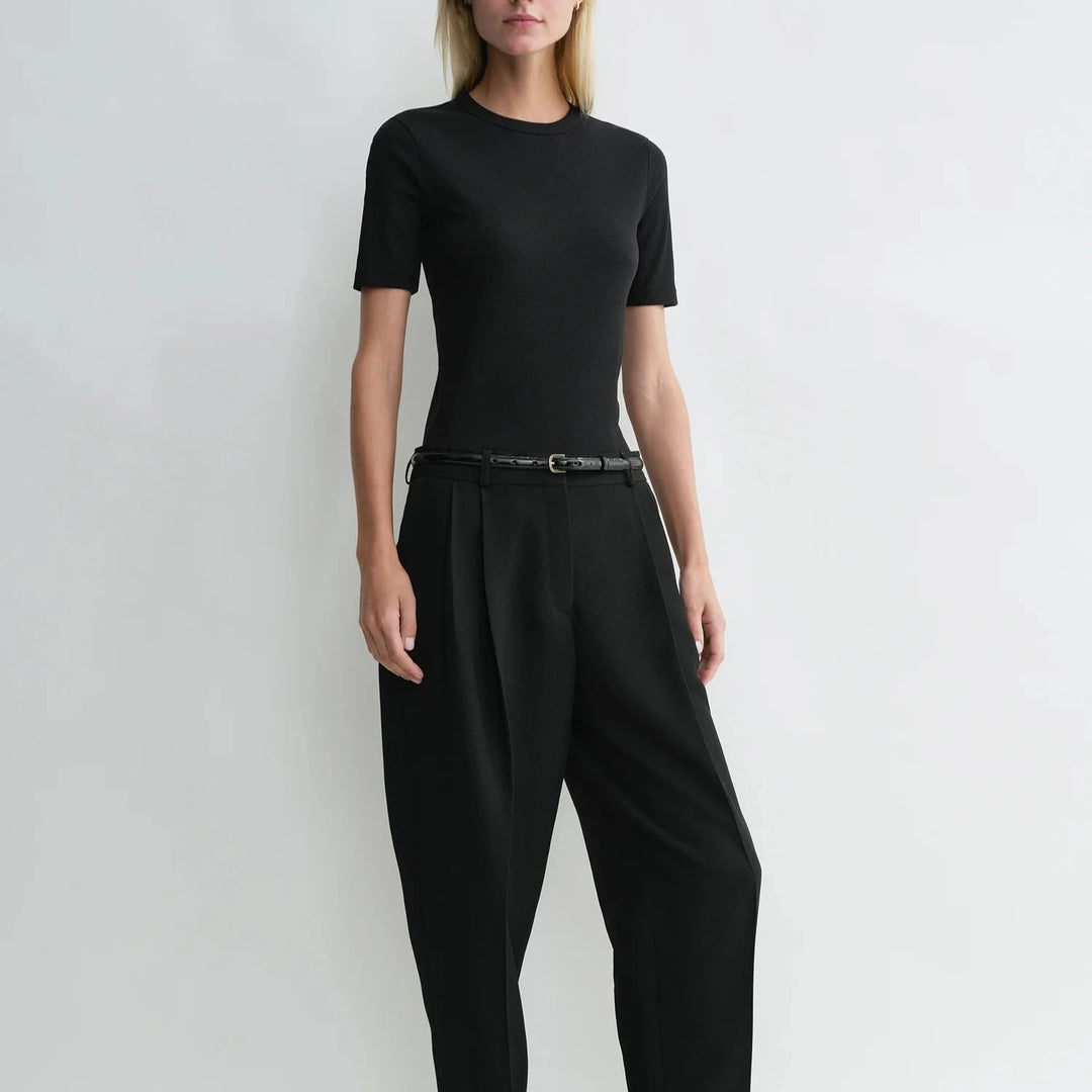 Classic Rib Tee Black