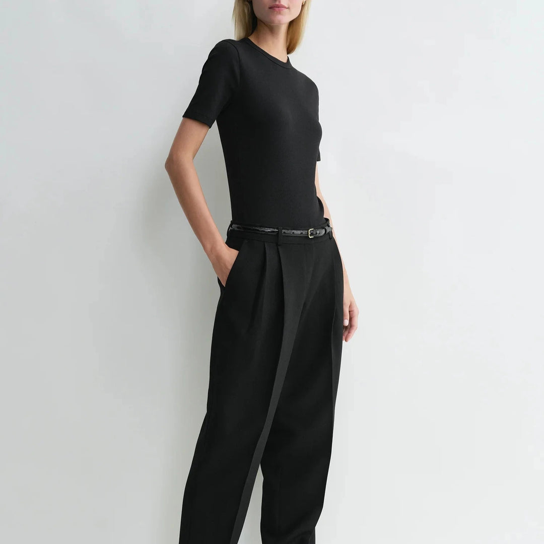 Classic Rib Tee Black