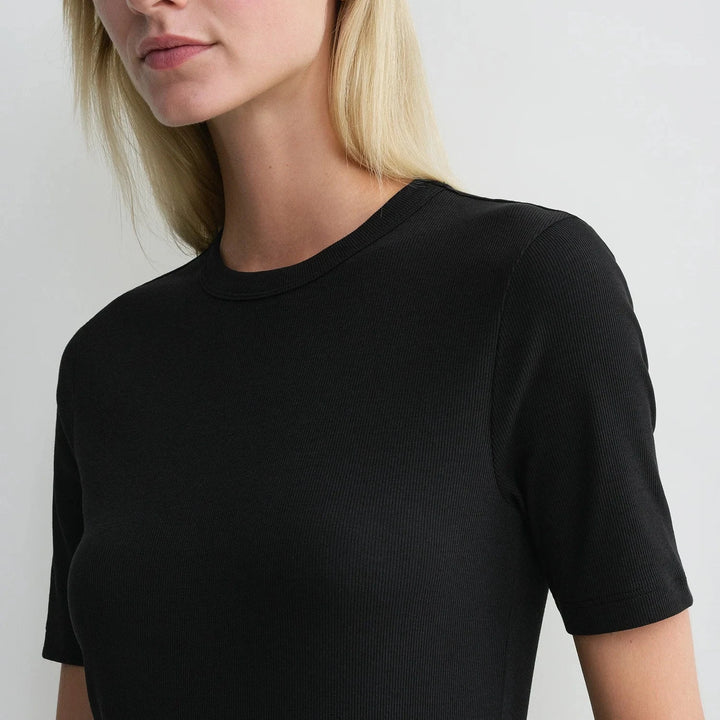 Classic Rib Tee Black