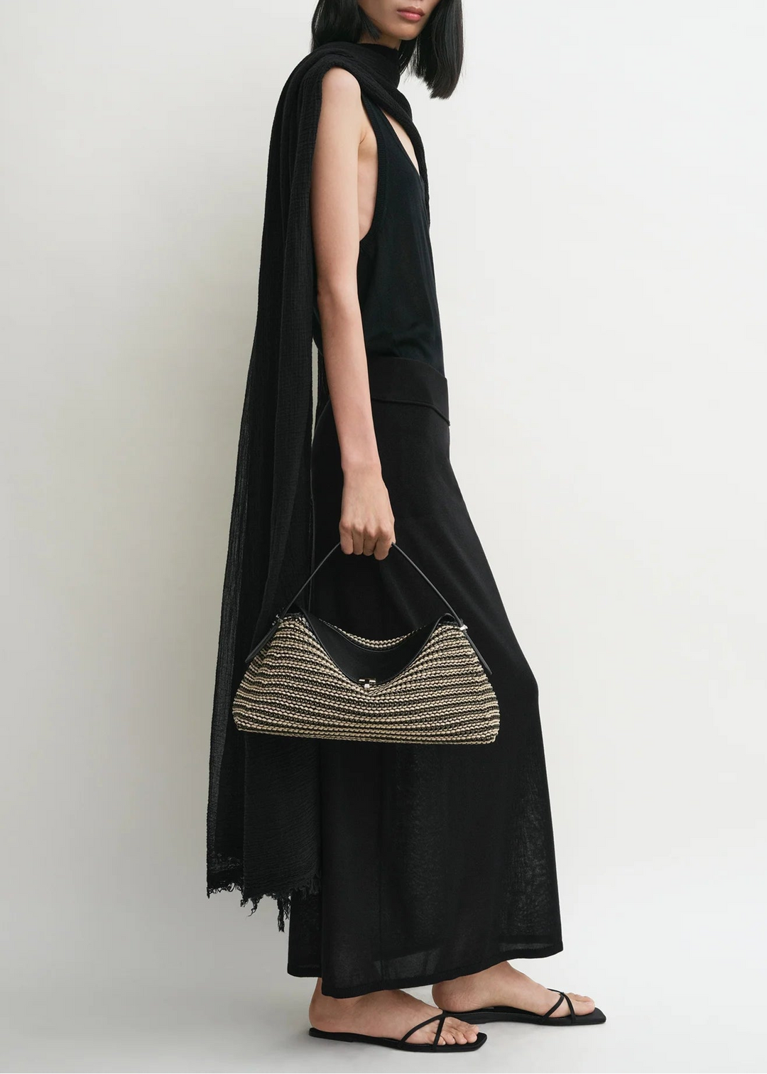T-Lock woven-leather top handle | Why are you here?