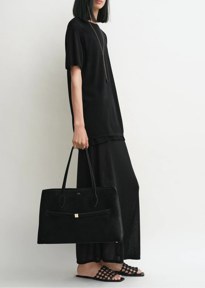 TOTEME - Suede lounge tote black