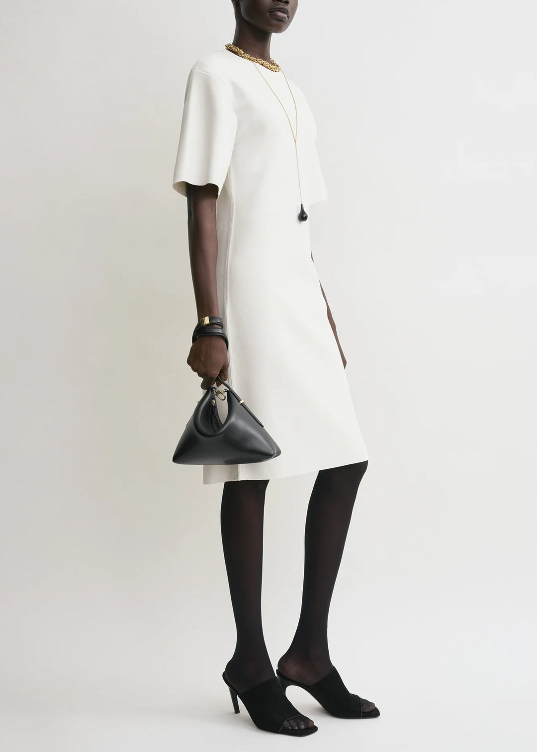 TOTEME - Bevel leather wristlet