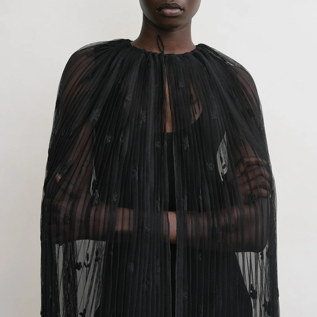 TOTEME - Floral tulle cape