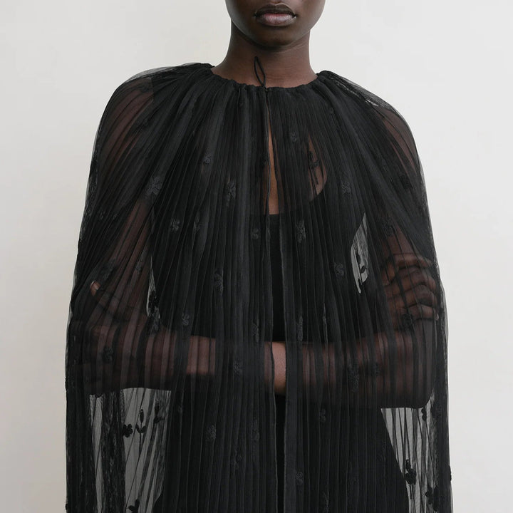 TOTEME - Floral tulle cape
