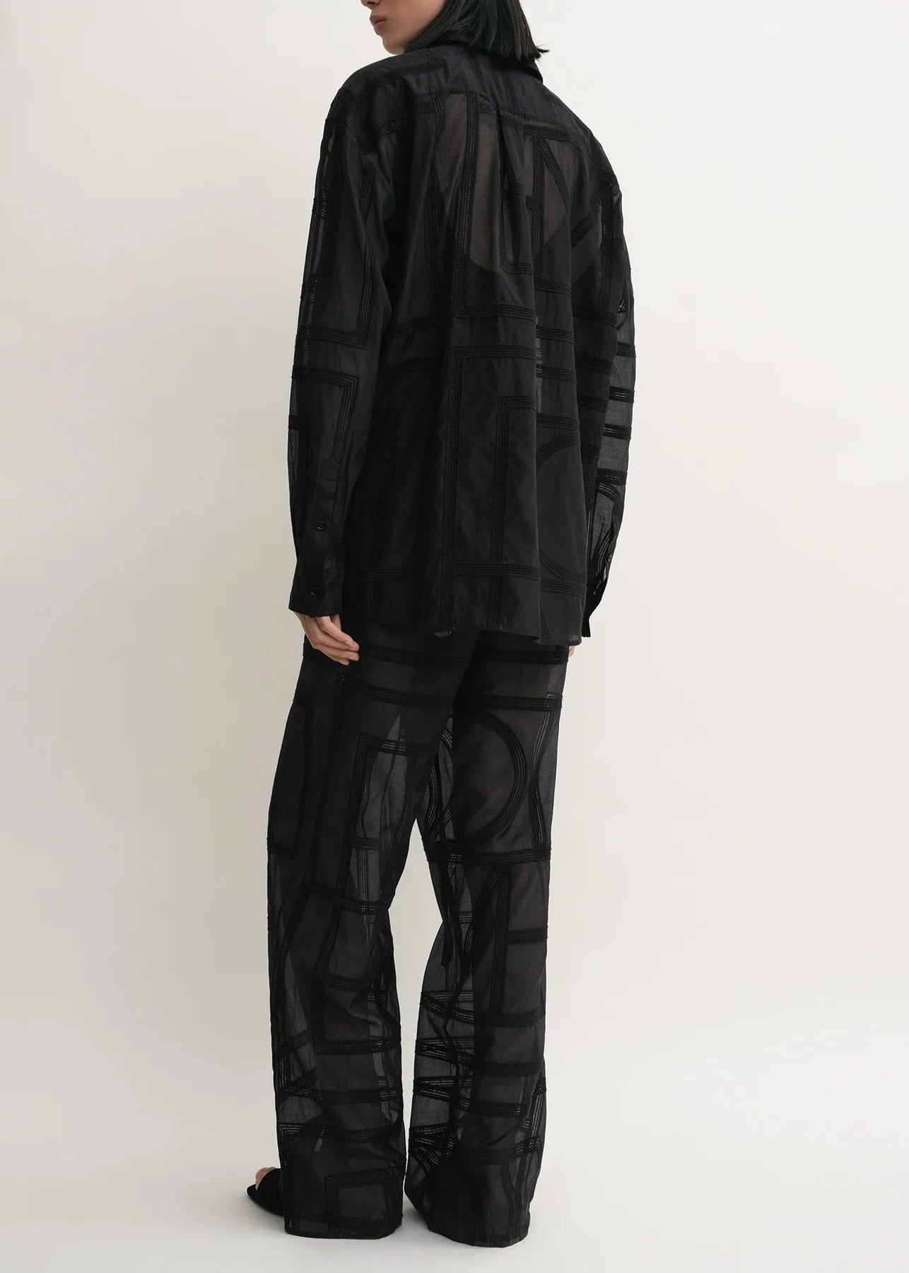 TOTEME トーテム 21SS ジャンプスーツ ブラック ストレッチ 36 TOTEME (トーテム) | Classic crochet shirt シャツ