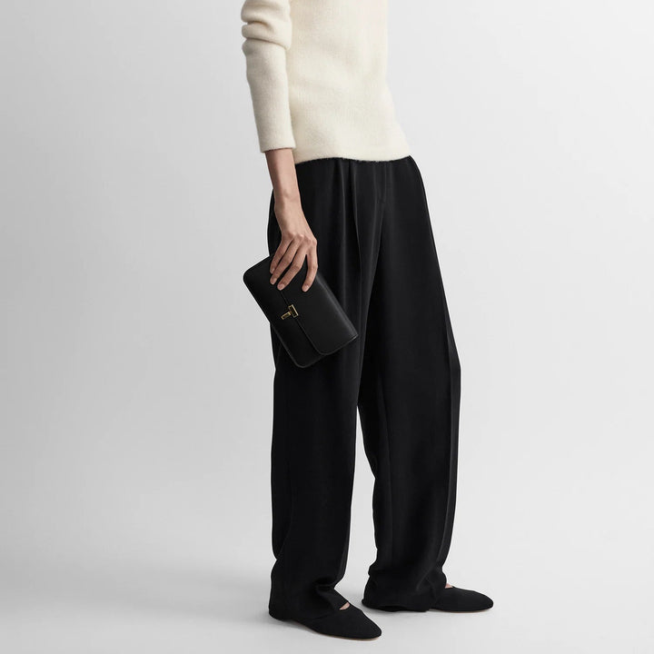 T-lock leather crossbody