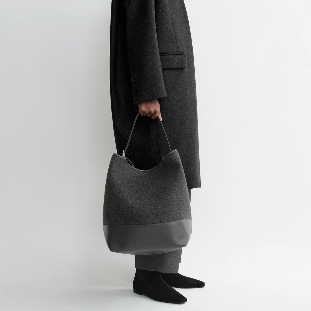 Belted double tote