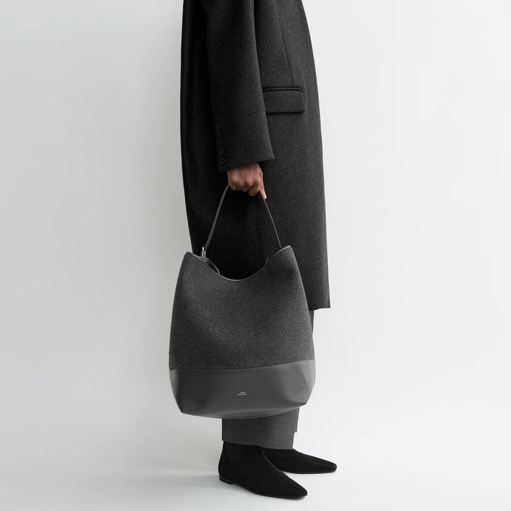 Belted double tote