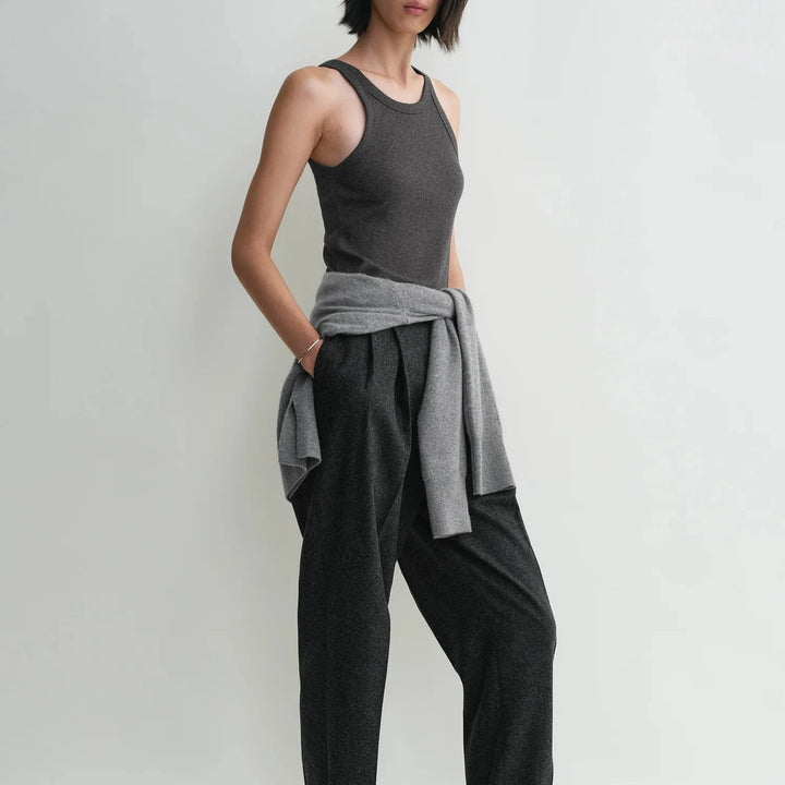 TOTEME - Curved rib tank