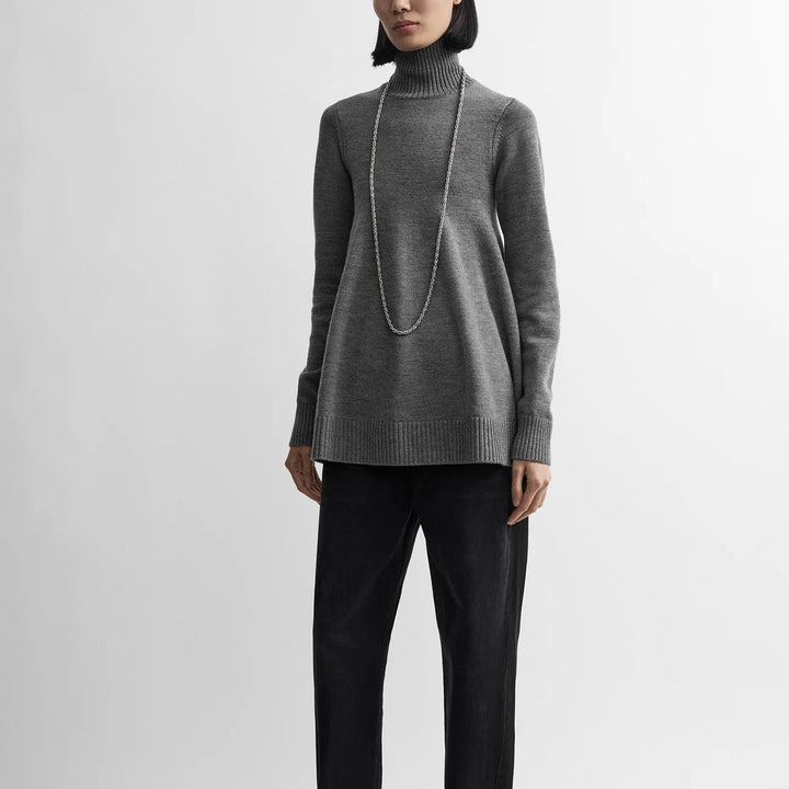 Wool turtleneck top