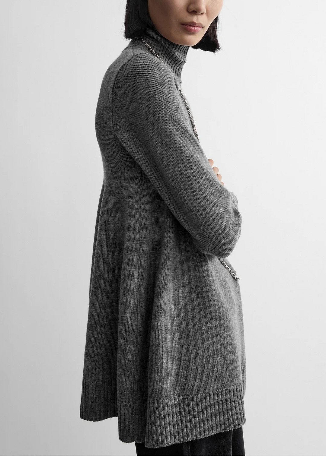 Wool turtleneck top