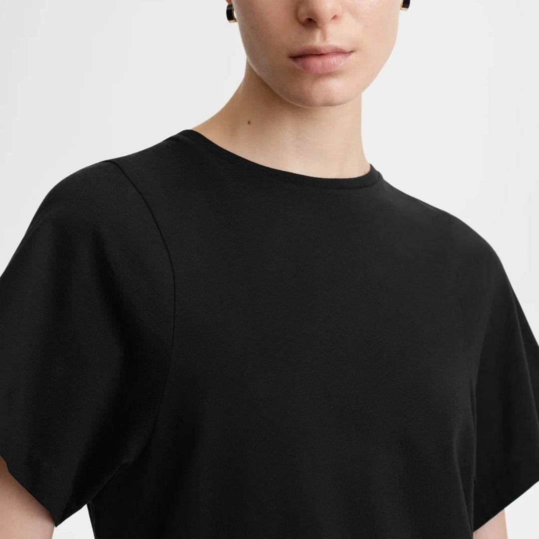 CURVED SEAM TEE BLACK