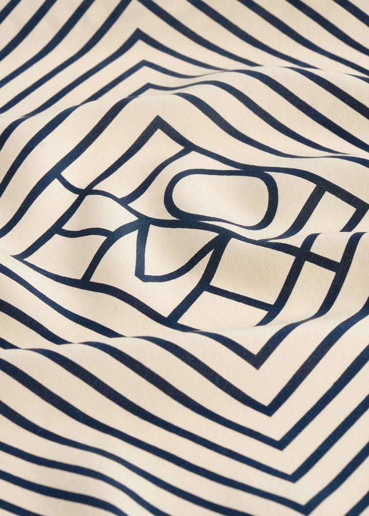 TOTEME - Signature monogram silk scarf
