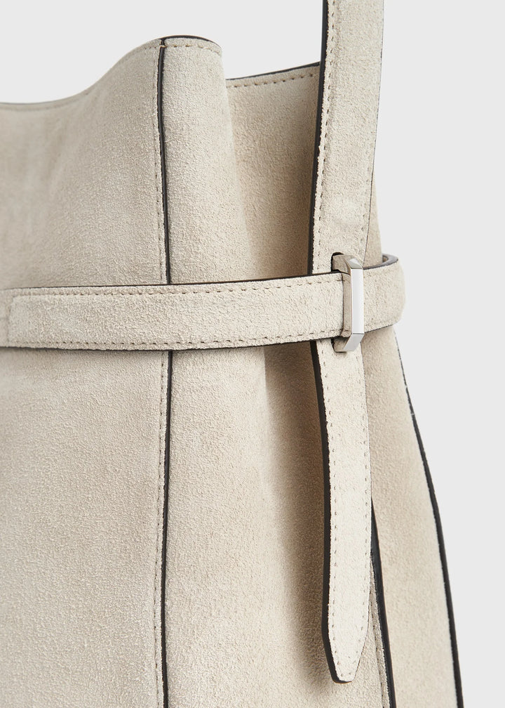 TOTEME - Belted suede bucket bag