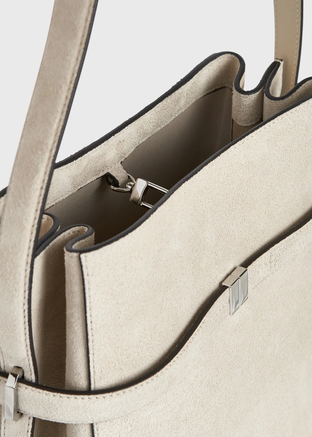 TOTEME - Belted suede bucket bag