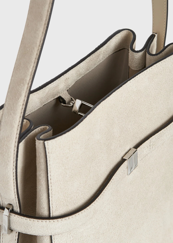 TOTEME - Belted suede bucket bag