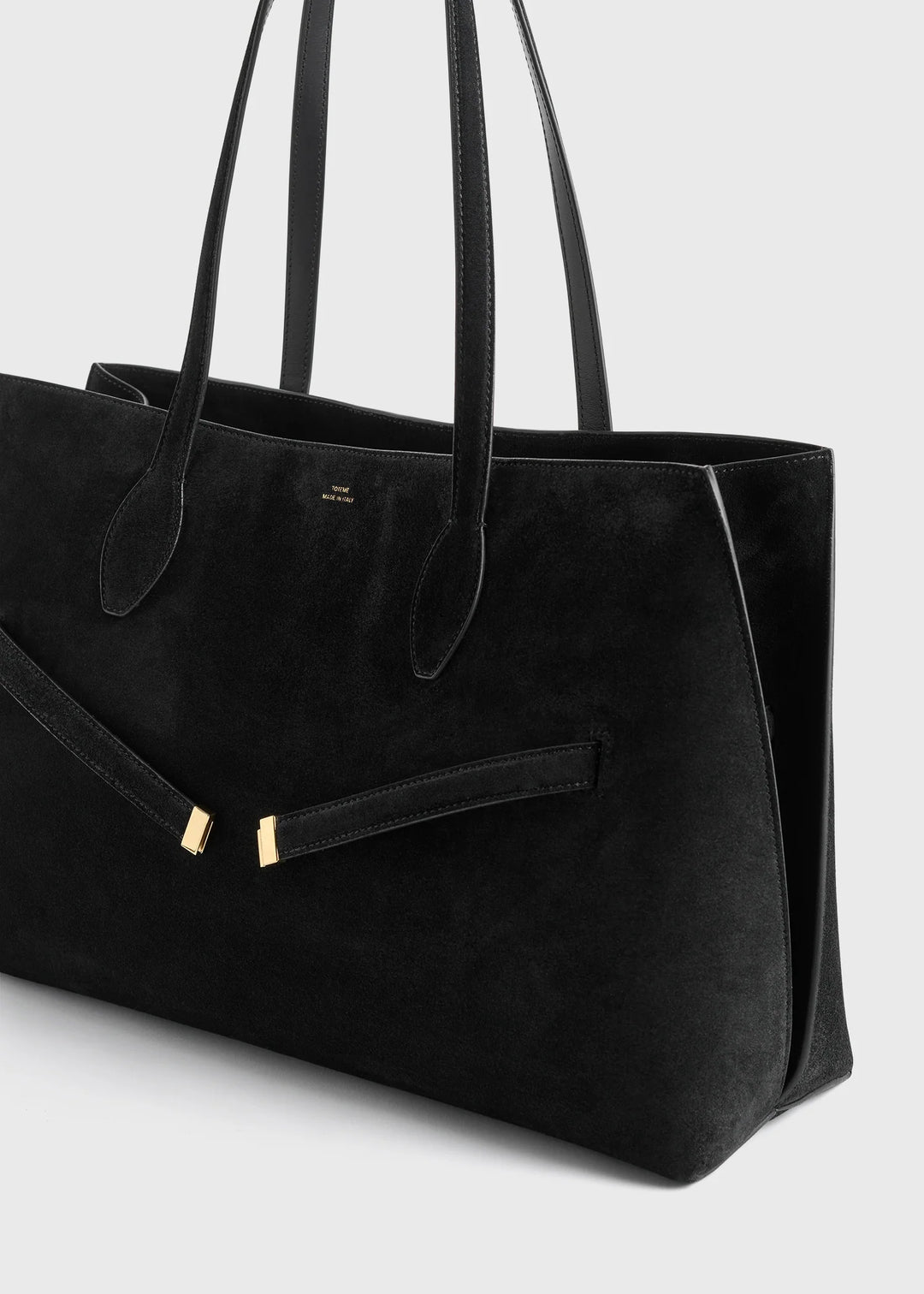 【TOTEME】スエードラウンジトート ブラック 上品な逸品 Suede lounge tote black – TOTEME