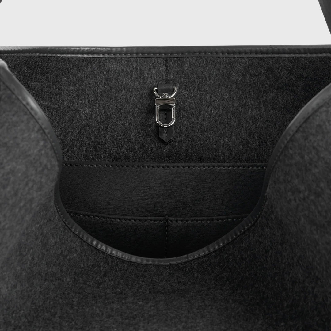 Belted double tote