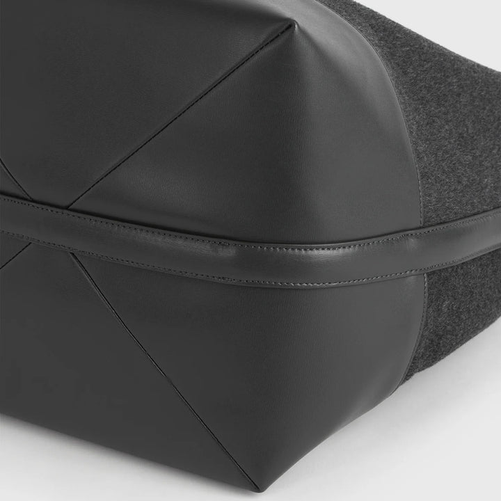 Belted double tote